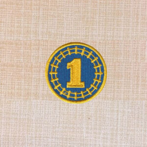Thomas Number 1 Birthday Embroidered Iron On Patch - Image 2