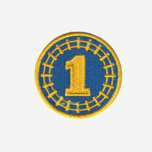 Thomas Number 1 Birthday Embroidered Iron On Patch - Image 3
