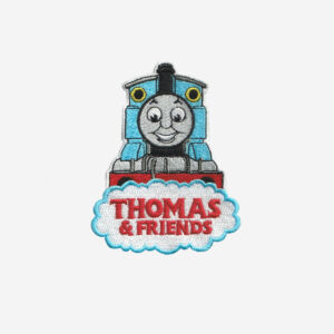 thomas and friends cartoon embroidered iron on patch train blue 4 inch