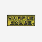 Waffle house logo embroidered iron on patch restaurant yellow 4 inch