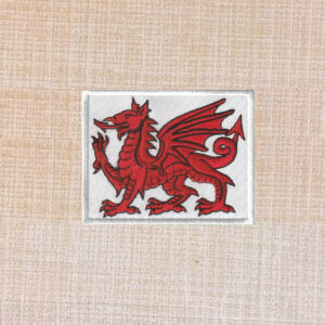 Welsh Dragon Embroidered Iron On Patch - Image 2