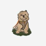 Winnie Cockapoo Dog Embroidered Iron On Patch